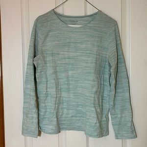Light blue, long sleeve shirt, size M